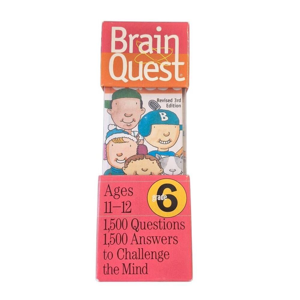 Brain Quest Grade 6 Smart Cards Deck – Revised 3rd Edition (Ages 11-12)